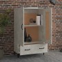 Concrete gray plywood sideboard 70x31x115 cm