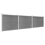 Set de panel de valla WPC gris 526x146 cm de vidaXL, Paneles de vallas - Ref: Foro24-3070456, Precio: 929,75 €, Descuento: %