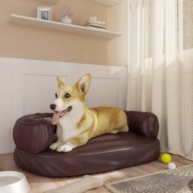 Cama para perros de espuma cuero sintético marrón 60x42 cm de vidaXL, Camas para perros - Ref: Foro24-171319, Precio: 36,99 €...