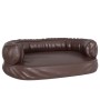 Cama para perros de espuma cuero sintético marrón 60x42 cm de vidaXL, Camas para perros - Ref: Foro24-171319, Precio: 36,68 €...