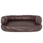 Cama para perros de espuma cuero sintético marrón 60x42 cm de vidaXL, Camas para perros - Ref: Foro24-171319, Precio: 36,68 €...