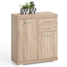 FMD 2-door, 2-drawer chest in oak color 80x34.9x89.9 cm by FMD, Wardrobes - Ref: Foro24-428703, Price: 186,28 €, Discount: %