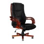 Sillón Ejecutivo De Cuero Con Respaldo Alto de vidaXL, Sillas de oficina - Ref: Foro24-20037, Precio: 222,04 €, Descuento: %