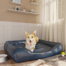 Cama para perros de cuero sintético azul oscuro 105x80x25 cm de vidaXL, Camas para perros - Ref: Foro24-171236, Precio: 50,99...