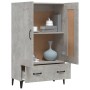 Aparador de madera contrachapada gris hormigón 70x31x115 cm de vidaXL, Aparadores - Ref: Foro24-812577, Precio: 100,56 €, Des...