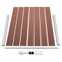 Set de panel de valla WPC marrón 526x146 cm de vidaXL, Paneles de vallas - Ref: Foro24-3070452, Precio: 900,99 €, Descuento: %