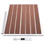 Set de panel de valla WPC marrón 526x146 cm de vidaXL, Paneles de vallas - Ref: Foro24-3070452, Precio: 900,99 €, Descuento: %