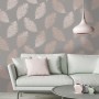 DUTCH WALLCOVERINGS Papel pintado Fawning Feather gris y oro rosa de DUTCH WALLCOVERINGS, Papel pintado - Ref: Foro24-437412,...