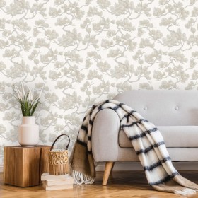 DUTCH WALLCOVERINGS Tapete aus weißem Kiefernholz von DUTCH WALLCOVERINGS, Bemaltes Papier - Ref: Foro24-437395, Preis: 40,29...