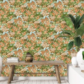 DUTCH WALLCOVERINGS Multicolored Floral Wallpaper by DUTCH WALLCOVERINGS, Painted paper - Ref: Foro24-437426, Price: 22,99 €,...