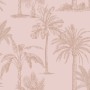 DUTCH WALLCOVERINGS Tapete mit rosa tropischen Bäumen von DUTCH WALLCOVERINGS, Bemaltes Papier - Ref: Foro24-437421, Preis: 2...