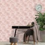 DUTCH WALLCOVERINGS Tapete mit rosa tropischen Bäumen von DUTCH WALLCOVERINGS, Bemaltes Papier - Ref: Foro24-437421, Preis: 2...