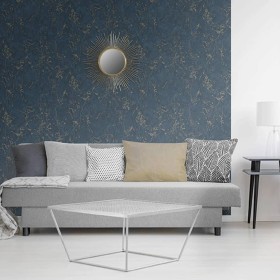 DUTCH WALLCOVERINGS Blue and gold marble wallpaper by DUTCH WALLCOVERINGS, Painted paper - Ref: Foro24-437388, Price: 36,99 €...