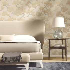 DUTCH WALLCOVERINGS Cream pine wallpaper by DUTCH WALLCOVERINGS, Painted paper - Ref: Foro24-437396, Price: 43,90 €, Discount: %