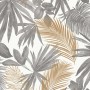 DUTCH WALLCOVERINGS Papel de pared palmetas salvajes gris y beige de DUTCH WALLCOVERINGS, Papel pintado - Ref: Foro24-437379,...