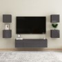 Muebles de salón de pared 4 uds gris brillo 30,5x30x30 cm de vidaXL, Muebles TV - Ref: Foro24-804507, Precio: 93,99 €, Descue...