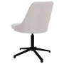 Cream fabric swivel dining chair by vidaXL, dining chairs - Ref: Foro24-330893, Price: 66,97 €, Discount: %