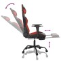 Gaming-Stuhl mit Fußstütze aus schwarzem rotem Kunstleder von vidaXL, Gaming-Stühle - Ref: Foro24-3143654, Preis: 138,99 €, R...