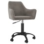 Light Gray Velvet Swivel Dining Chair by vidaXL, dining chairs - Ref: Foro24-330974, Price: 103,99 €, Discount: %