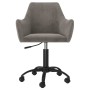 Light Gray Velvet Swivel Dining Chair by vidaXL, dining chairs - Ref: Foro24-330974, Price: 103,99 €, Discount: %