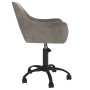 Light Gray Velvet Swivel Dining Chair by vidaXL, dining chairs - Ref: Foro24-330974, Price: 103,99 €, Discount: %