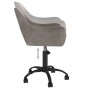 Light Gray Velvet Swivel Dining Chair by vidaXL, dining chairs - Ref: Foro24-330974, Price: 103,99 €, Discount: %