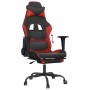 Gaming-Stuhl mit Fußstütze aus schwarzem rotem Kunstleder von vidaXL, Gaming-Stühle - Ref: Foro24-3143654, Preis: 138,99 €, R...