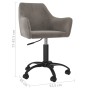 Light Gray Velvet Swivel Dining Chair by vidaXL, dining chairs - Ref: Foro24-330974, Price: 103,99 €, Discount: %