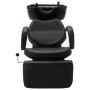 Black synthetic leather hairdressing salon chair by vidaXL, Hairdressing chairs - Ref: Foro24-110320, Price: 420,21 €, Discou...