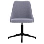 Light Gray Fabric Swivel Dining Chair by vidaXL, dining chairs - Ref: Foro24-330890, Price: 66,97 €, Discount: %