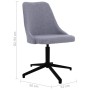 Light Gray Fabric Swivel Dining Chair by vidaXL, dining chairs - Ref: Foro24-330890, Price: 66,97 €, Discount: %