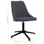 Dark gray fabric swivel dining chair by vidaXL, dining chairs - Ref: Foro24-330891, Price: 66,97 €, Discount: %