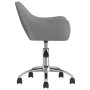 Light gray fabric swivel dining chair by vidaXL, dining chairs - Ref: Foro24-330925, Price: 93,87 €, Discount: %