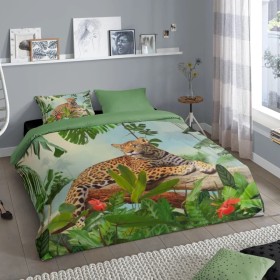 Good Morning JUNGLE duvet cover 200x200/220 cm multicolor by Good Morning, Duvet covers - Ref: Foro24-437853, Price: 48,99 €,...