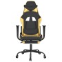 Gaming chair with footrest black gold synthetic leather by vidaXL, Gaming chairs - Ref: Foro24-3143655, Price: 113,45 €, Disc...