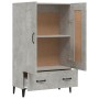 Concrete gray plywood sideboard 70x31x115 cm