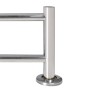 2 tube stainless steel towel rack by vidaXL, Towel racks - Ref: Foro24-140335, Price: 17,52 €, Discount: %