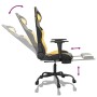 Gaming chair with footrest black gold synthetic leather by vidaXL, Gaming chairs - Ref: Foro24-3143655, Price: 113,45 €, Disc...