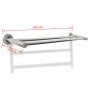 2 tube stainless steel towel rack by vidaXL, Towel racks - Ref: Foro24-140335, Price: 17,52 €, Discount: %