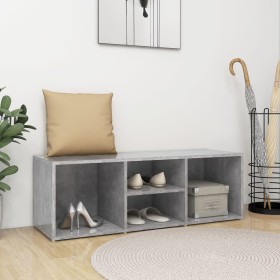 Gray concrete plywood shoe bench 105x35x35 cm by vidaXL, Shoe racks and shoe organizers - Ref: Foro24-804467, Price: 51,84 €,...