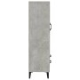 Aparador de madera contrachapada gris hormigón 70x31x115 cm de vidaXL, Aparadores - Ref: Foro24-812577, Precio: 100,56 €, Des...