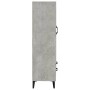 Concrete gray plywood sideboard 70x31x115 cm