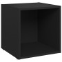 TV furniture 4 pcs black plywood 37x35x37 cm by vidaXL, TV Furniture - Ref: Foro24-805503, Price: 52,71 €, Discount: %