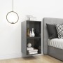 Wall cabinet 2 units glossy gray plywood 37x37x37cm by vidaXL, Shelves and shelves - Ref: Foro24-805469, Price: 46,99 €, Disc...