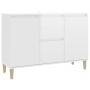 Aparador de madera de ingeniería blanco brillante 101x35x70 cm de vidaXL, Aparadores - Ref: Foro24-806109, Precio: 98,89 €, D...