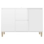 Glossy white engineered wood sideboard 101x35x70 cm by vidaXL, Sideboards - Ref: Foro24-806109, Price: 92,65 €, Discount: %