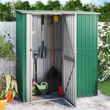 Cobertizo de jardín acero galvanizado verde 180,5x97x209,5 cm de vidaXL, Cobertizos - Ref: Foro24-150903, Precio: 228,99 €, D...