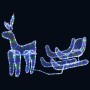 Christmas Reindeer and Sleigh with 432 LED Mesh by vidaXL, Christmas lights - Ref: Foro24-329817, Price: 59,21 €, Discount: %