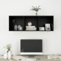 Mueble de pared para TV madera contrachapada negro 37x37x107 cm de vidaXL, Muebles TV - Ref: Foro24-805481, Precio: 49,78 €, ...