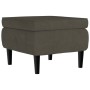 Stool with dark gray velvet wooden legs by vidaXL, Folding stools and chairs - Ref: Foro24-329437, Price: 87,34 €, Discount: %